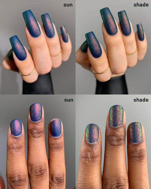 Nail polish swatch / manicure of shade Mooncat Pangea