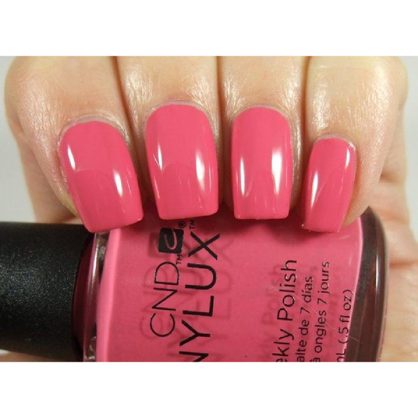 Nail polish swatch / manicure of shade Cnd Vinylux Irreverent Rose