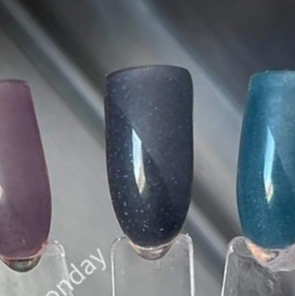 Nail polish swatch / manicure of shade Revel Bering Sea