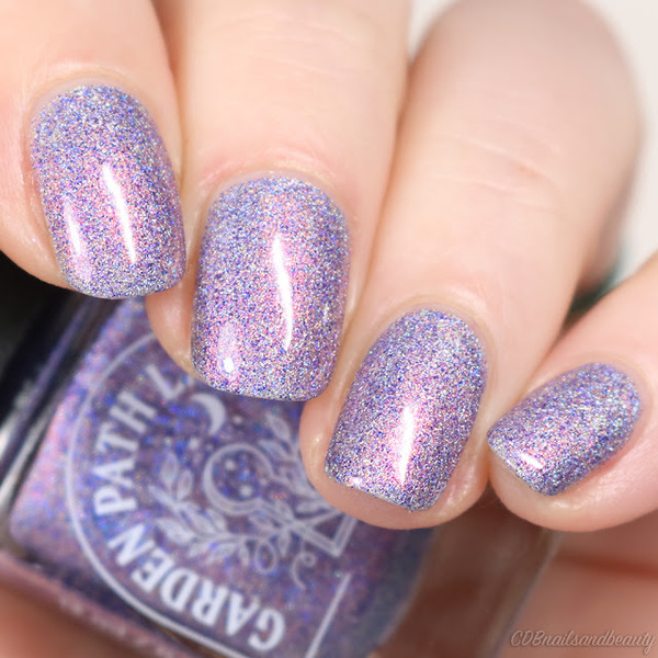 Nail polish swatch / manicure of shade Garden Path Lacquers Woodland Nap