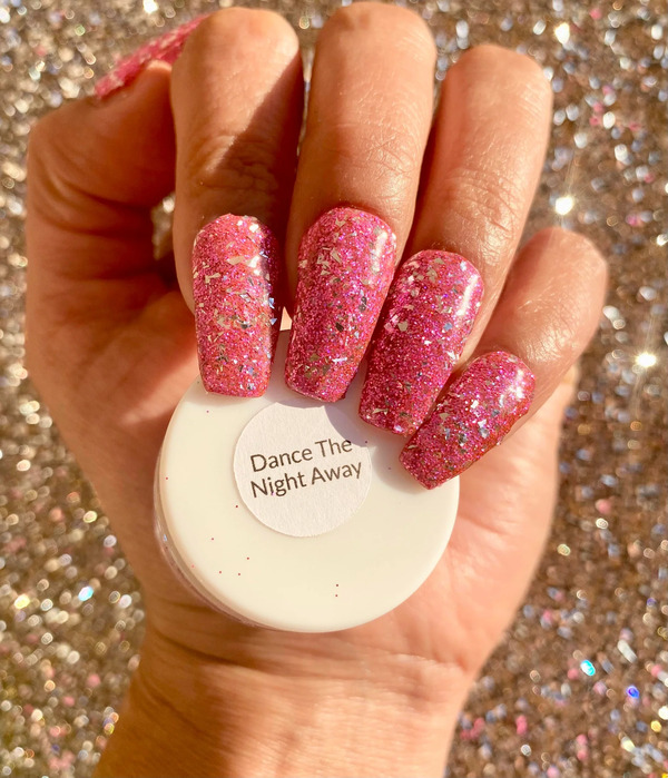 Nail polish swatch / manicure of shade Sparkle and Co. Dance the night away