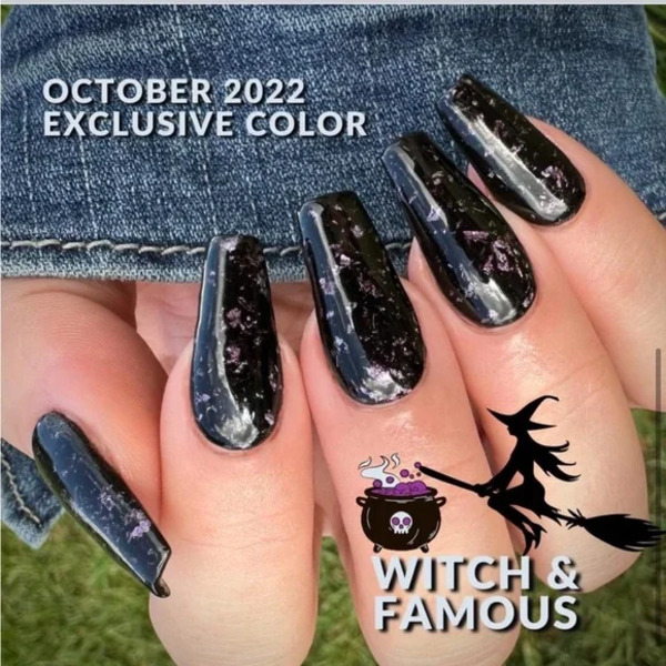 Nail polish swatch / manicure of shade Sparkle and Co. Witch and Famous