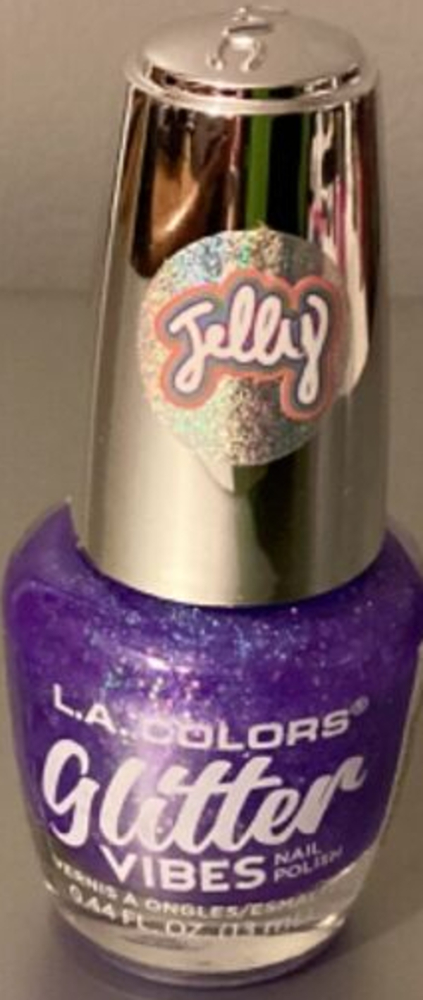 Nail polish swatch / manicure of shade L.A Colors Jelly Cute