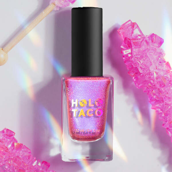 Nail polish swatch / manicure of shade Holo Taco Pop Rocker