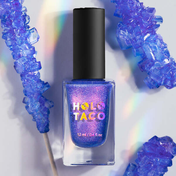 Nail polish swatch / manicure of shade Holo Taco Blue Rizzler