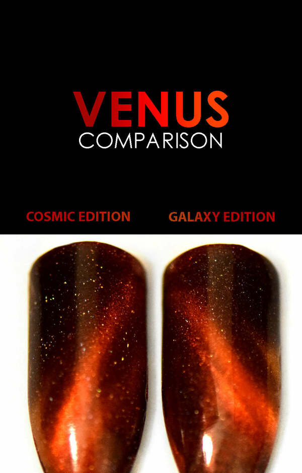 Nail polish swatch / manicure of shade Starrily Venus - Galaxy Edition