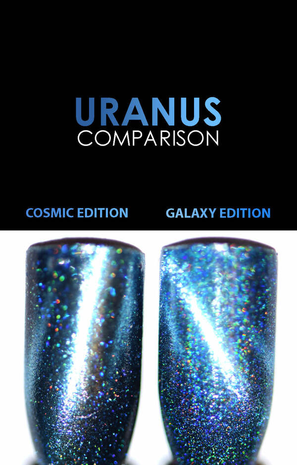 Nail polish swatch / manicure of shade Starrily Uranus - Galaxy Edition