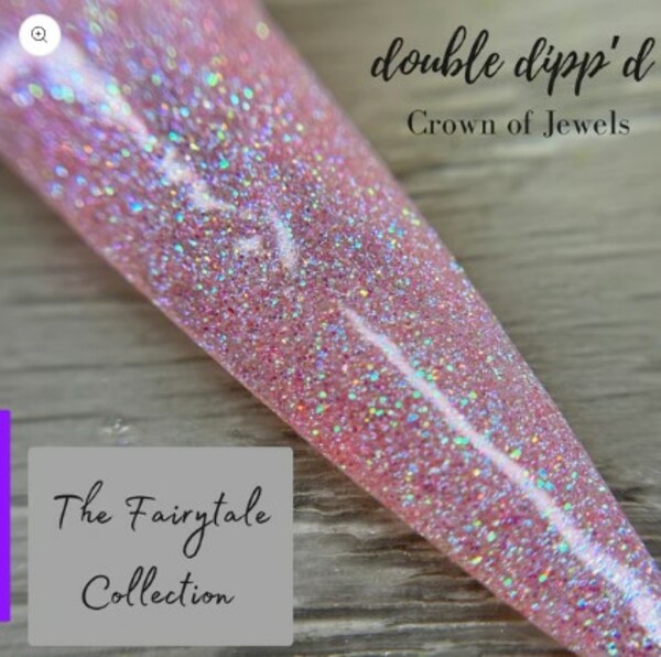 Nail polish swatch / manicure of shade Double Dipp'd Crown of Jewels