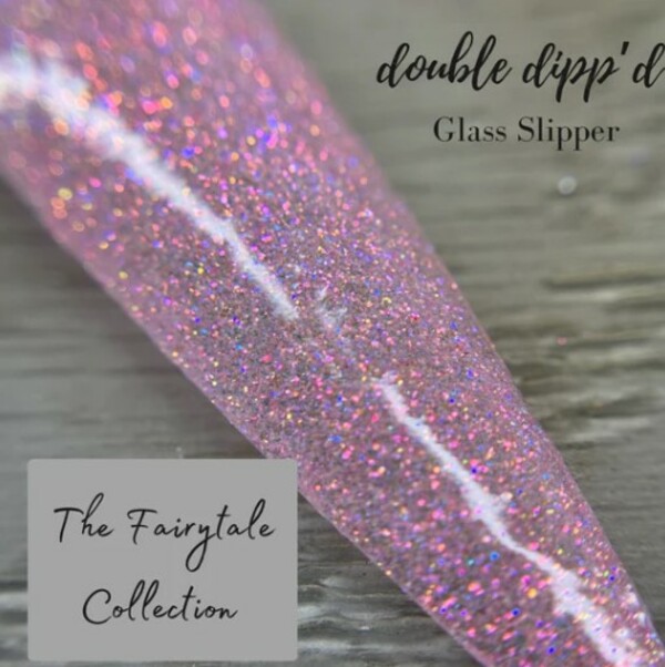 Nail polish swatch / manicure of shade Double Dipp'd Glass Slipper