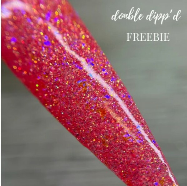 Nail polish swatch / manicure of shade Double Dipp'd Freebie Fairytale Mystery Dip