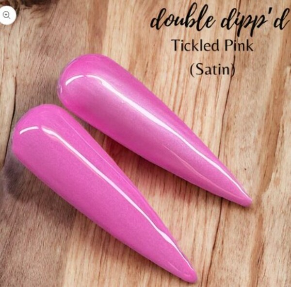 Nail polish swatch / manicure of shade Double Dipp'd Tickled Pink