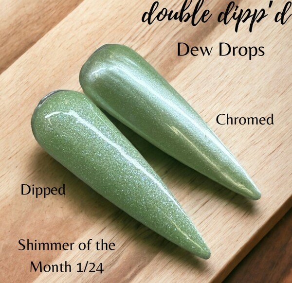 Nail polish swatch / manicure of shade Double Dipp'd Dew Drops