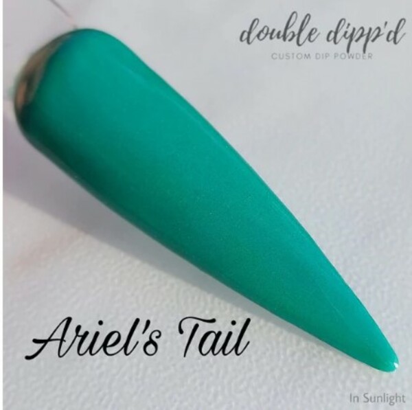 Nail polish swatch / manicure of shade Double Dipp'd Ariel's Tail