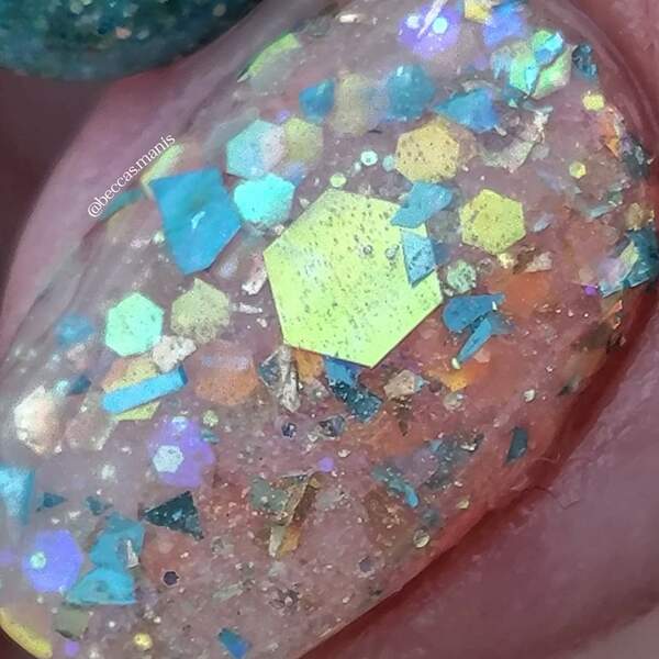 Nail polish swatch / manicure of shade Revel Sea Dreams