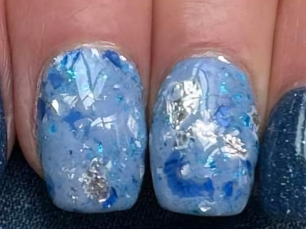 Nail polish swatch / manicure of shade Revel Frozen Tundra