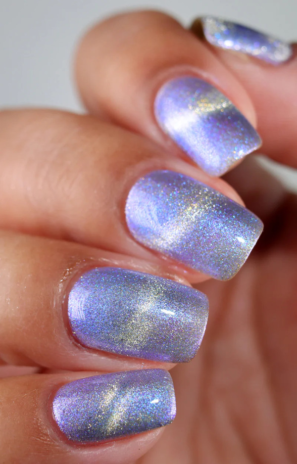 Nail polish swatch / manicure of shade Starrily Atomic Clock