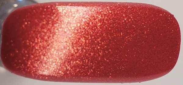 Nail polish swatch / manicure of shade Morgan Taylor You Red My Mind