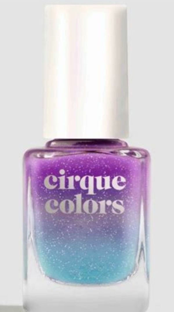 Nail polish swatch / manicure of shade Cirque Colors Eb and Flowc