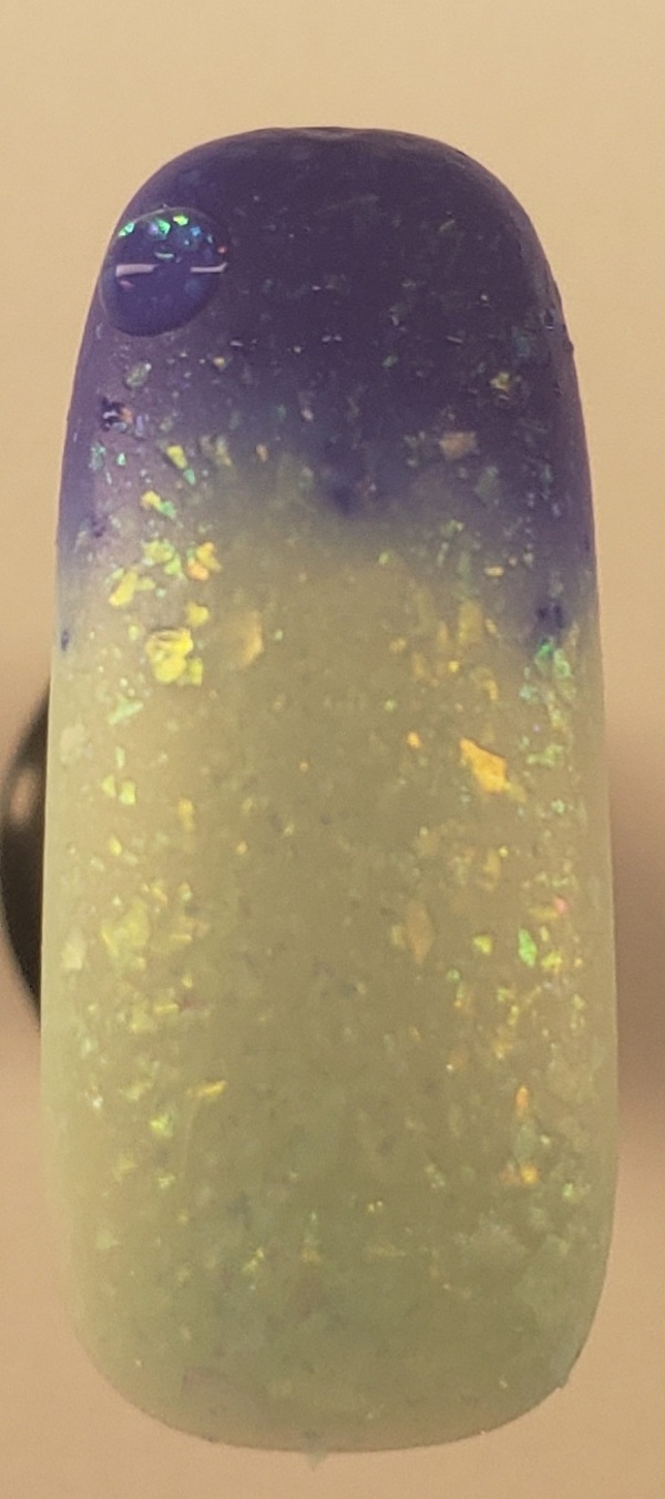 Nail polish swatch / manicure of shade Fancy Gloss Seahorse (PPU REWIND)