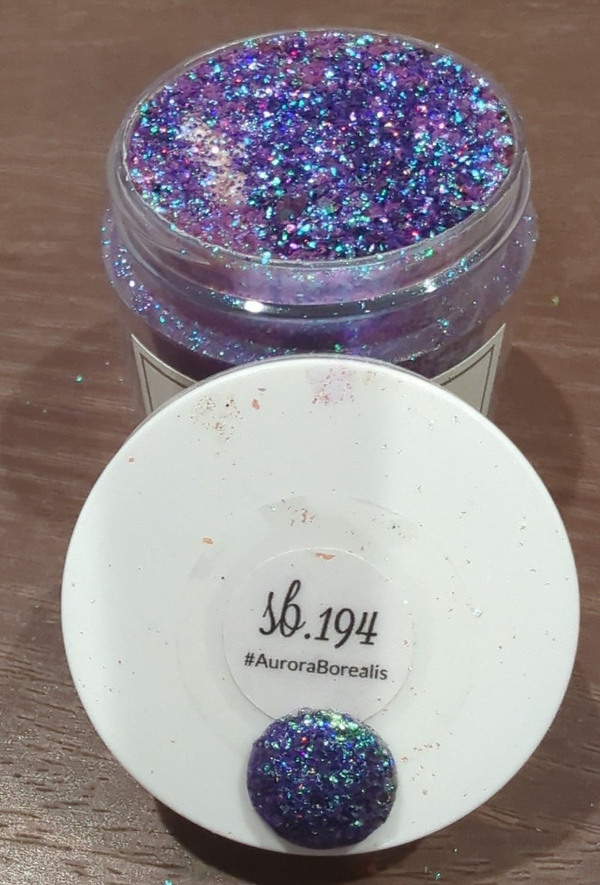 Nail polish swatch / manicure of shade Sparkle and Co. auroaborealis