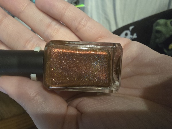 Nail polish swatch / manicure of shade Enchanted Polish Pumpkin spice