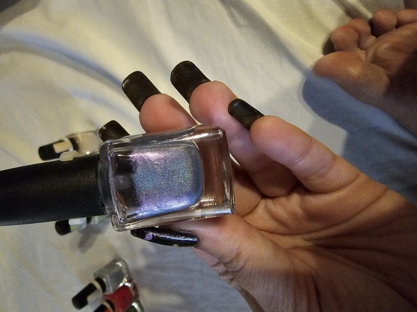 Nail polish swatch / manicure of shade Colors by Llarowe Meet me over the rainbow bridge