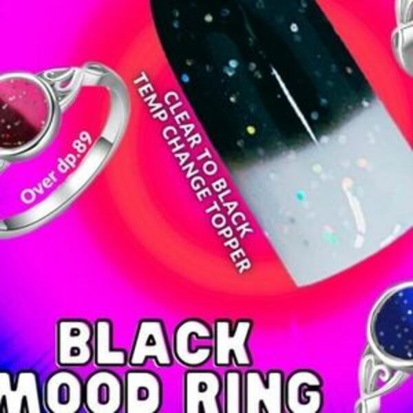 Nail polish swatch / manicure of shade Sparkle and Co. Black Mood Ring