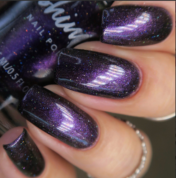 Nail polish swatch / manicure of shade KBShimmer Night Shift