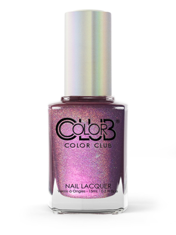 Nail polish swatch / manicure of shade Color Club Is it love or luster