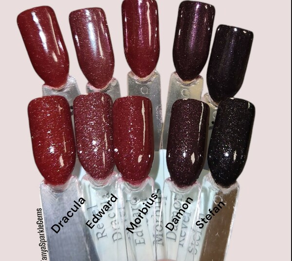 Nail polish swatch / manicure of shade Revel Edward