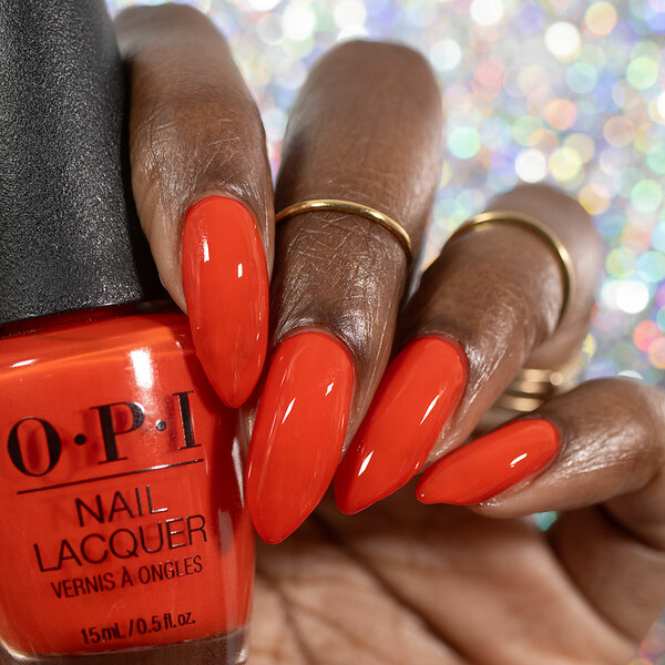 Nail polish swatch / manicure of shade OPI You've Been RED