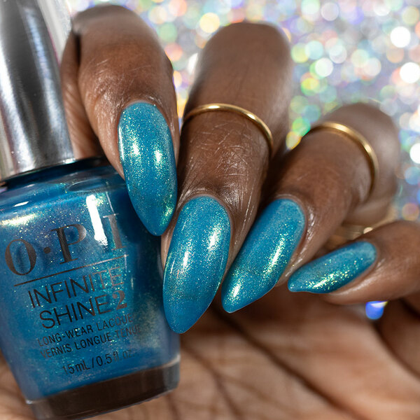 Nail polish swatch / manicure of shade OPI Infinite Shine I Deserve the Whirl