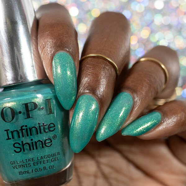 Nail polish swatch / manicure of shade OPI Infinite Shine Sheen Stealer