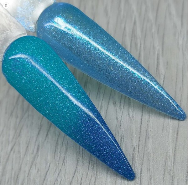 Nail polish swatch / manicure of shade Double Dipp'd Sky's the Limit