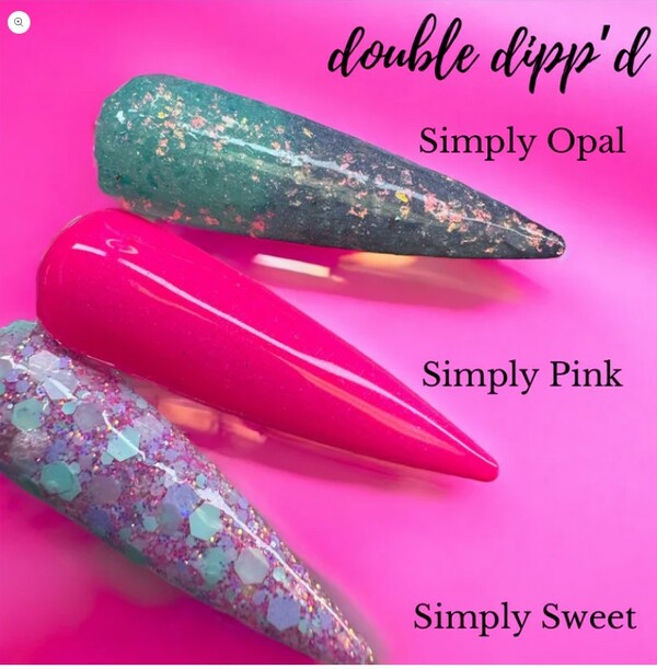 Nail polish swatch / manicure of shade Double Dipp'd Simply Opal