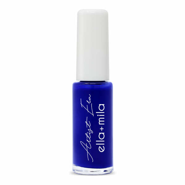 Nail polish swatch / manicure of shade Ella and Mila Royal blue