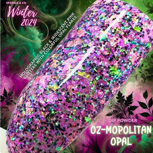 Nail polish swatch / manicure of shade Sparkle and Co. Oz-mopolitan Opal