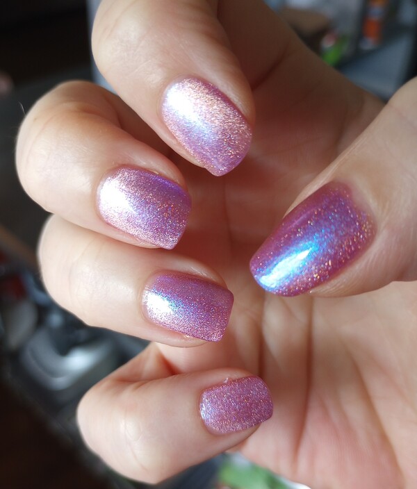 Nail polish swatch / manicure of shade I Love Nail Polish Glowstick