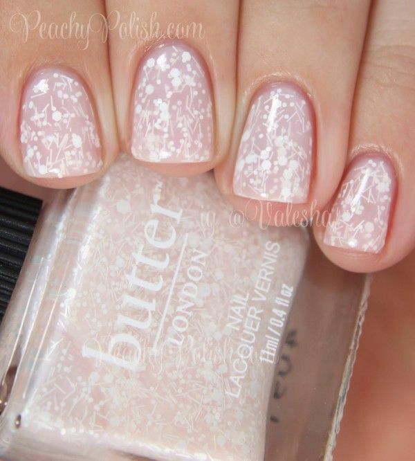 Nail polish swatch / manicure of shade butter London Doily