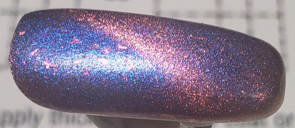 Nail polish swatch / manicure of shade Femme Fatale Spot Out Sparks