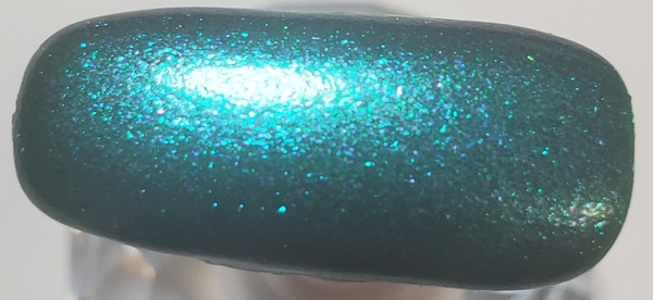 Nail polish swatch / manicure of shade Cupcake Polish Enchanted Moss