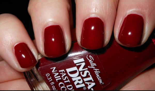 Nail polish swatch / manicure of shade Sally Hansen Insta-Dri Cinna-Snap