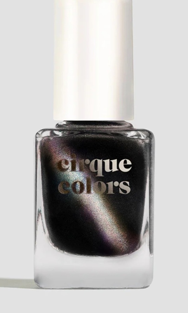 Nail polish swatch / manicure of shade Cirque Colors Black Swan