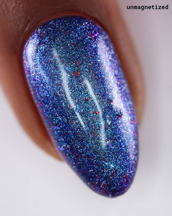 Nail polish swatch / manicure of shade Mooncat A galaxy far, far away