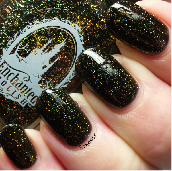 Nail polish swatch / manicure of shade Enchanted Polish Fright Night