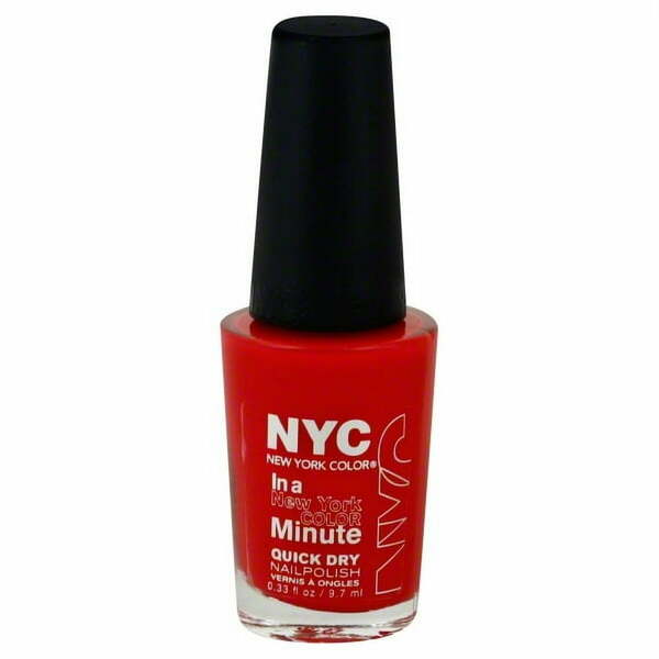 Nail polish swatch / manicure of shade NYC Times square