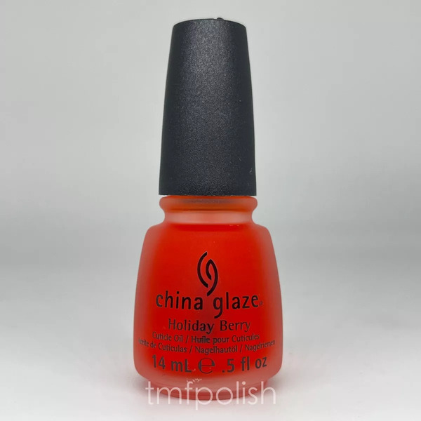 Nail polish swatch / manicure of shade China Glaze Cuticle oil