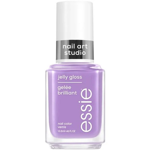 Nail polish swatch / manicure of shade essie Orchid jelly