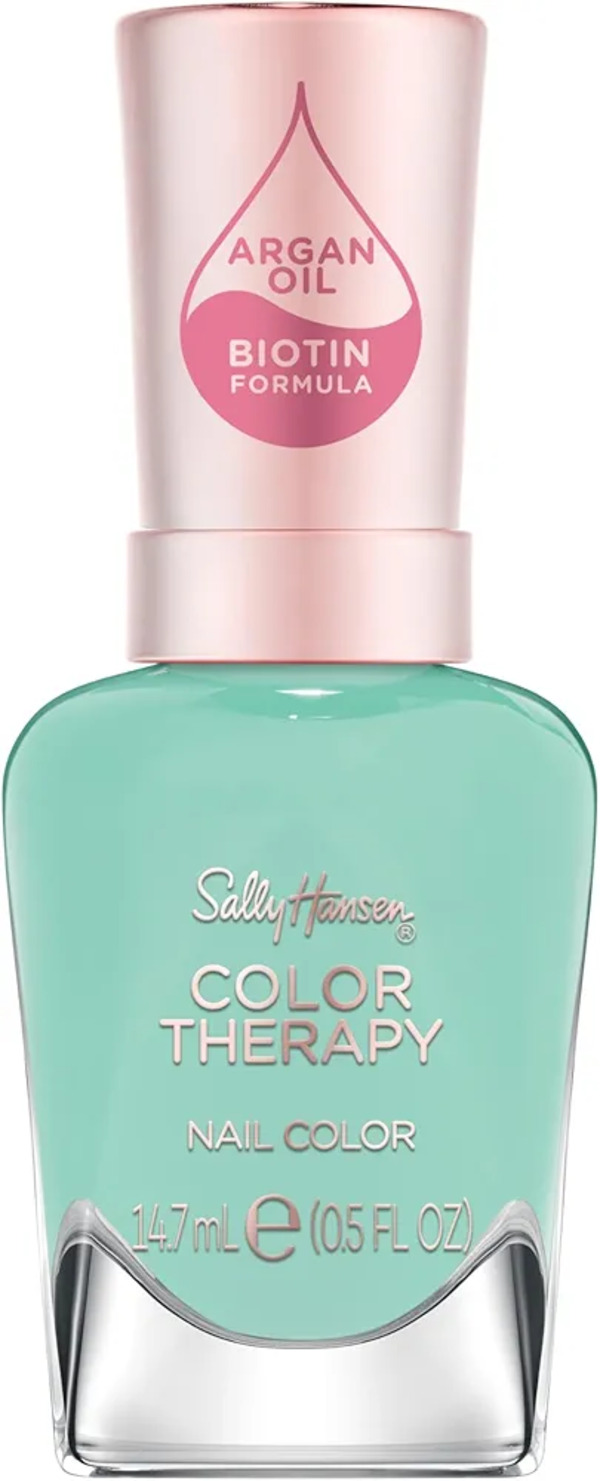 Nail polish swatch / manicure of shade Sally Hansen Color Therapy Take a mint