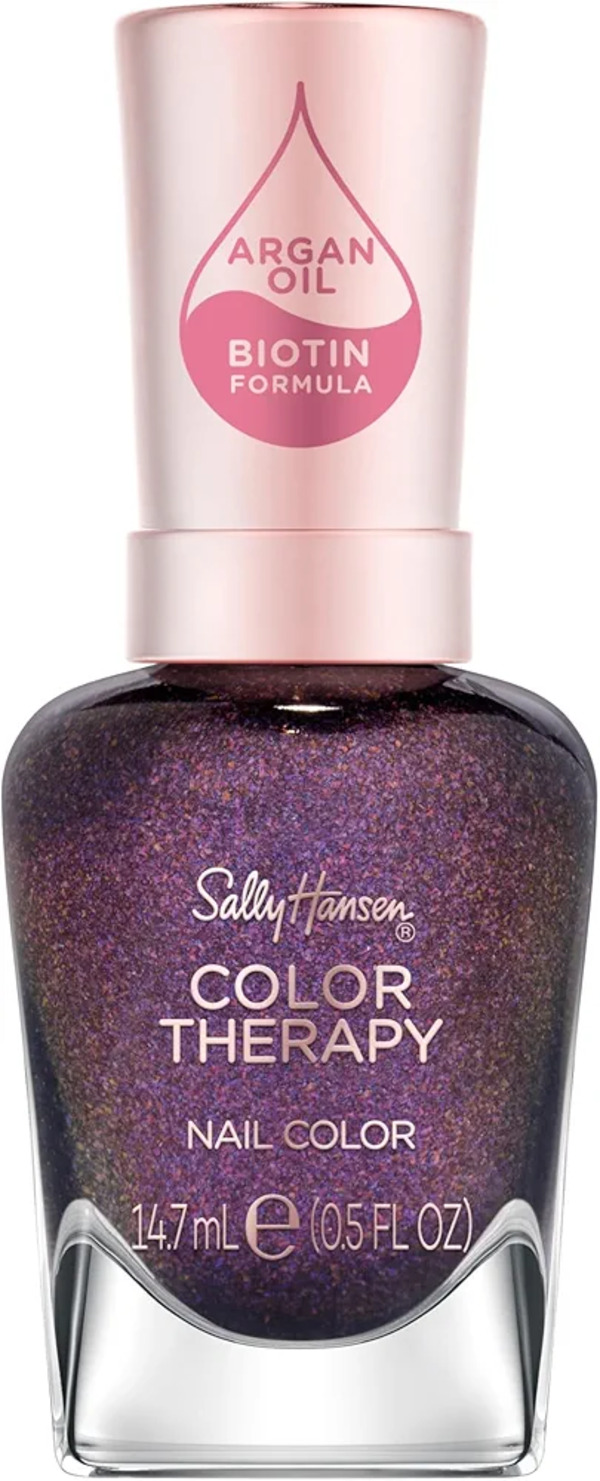 Nail polish swatch / manicure of shade Sally Hansen Color Therapy Royal confidante